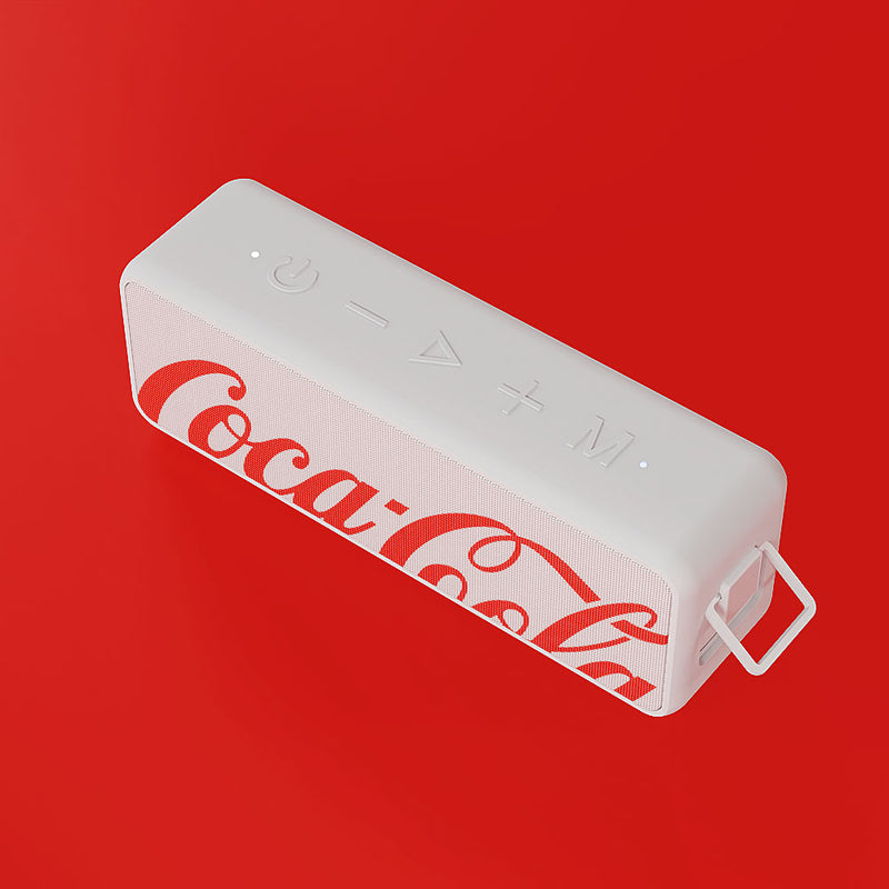 Caixa de Som Speaker Box Branco Coke