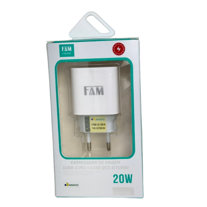 FONTE 2 USB FCA-PD29 20W FAM