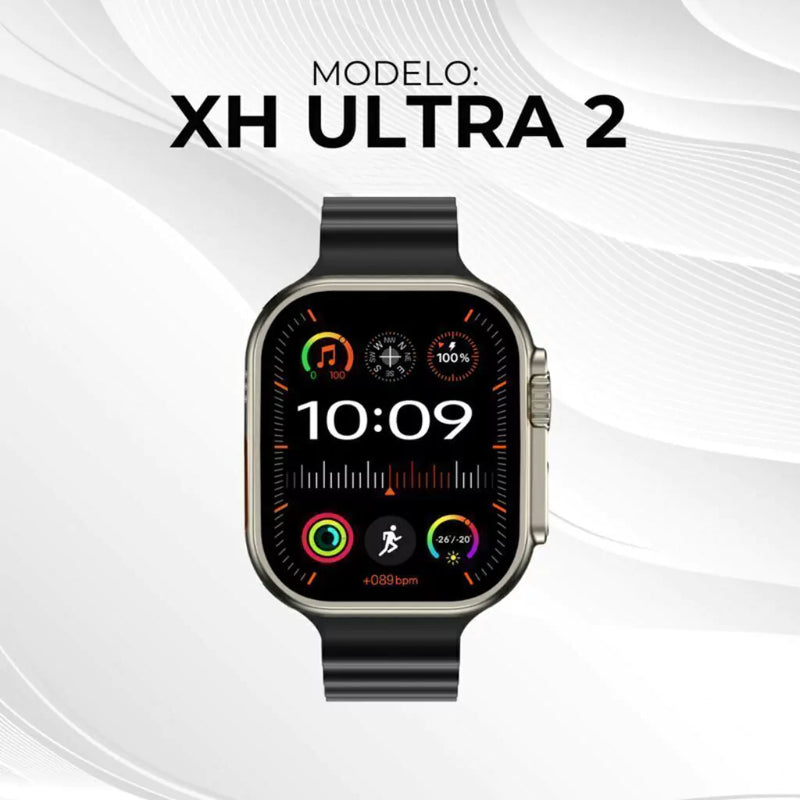 Smartwatch Xh Ultra 2 Xwear Preto e Dourado 49 mm